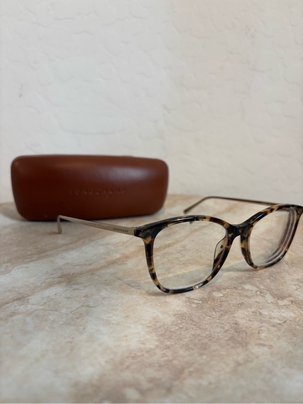Longchamp LO2606 213 Brown Tortoiseshell and Gold Metal Women’s Eyeglasses